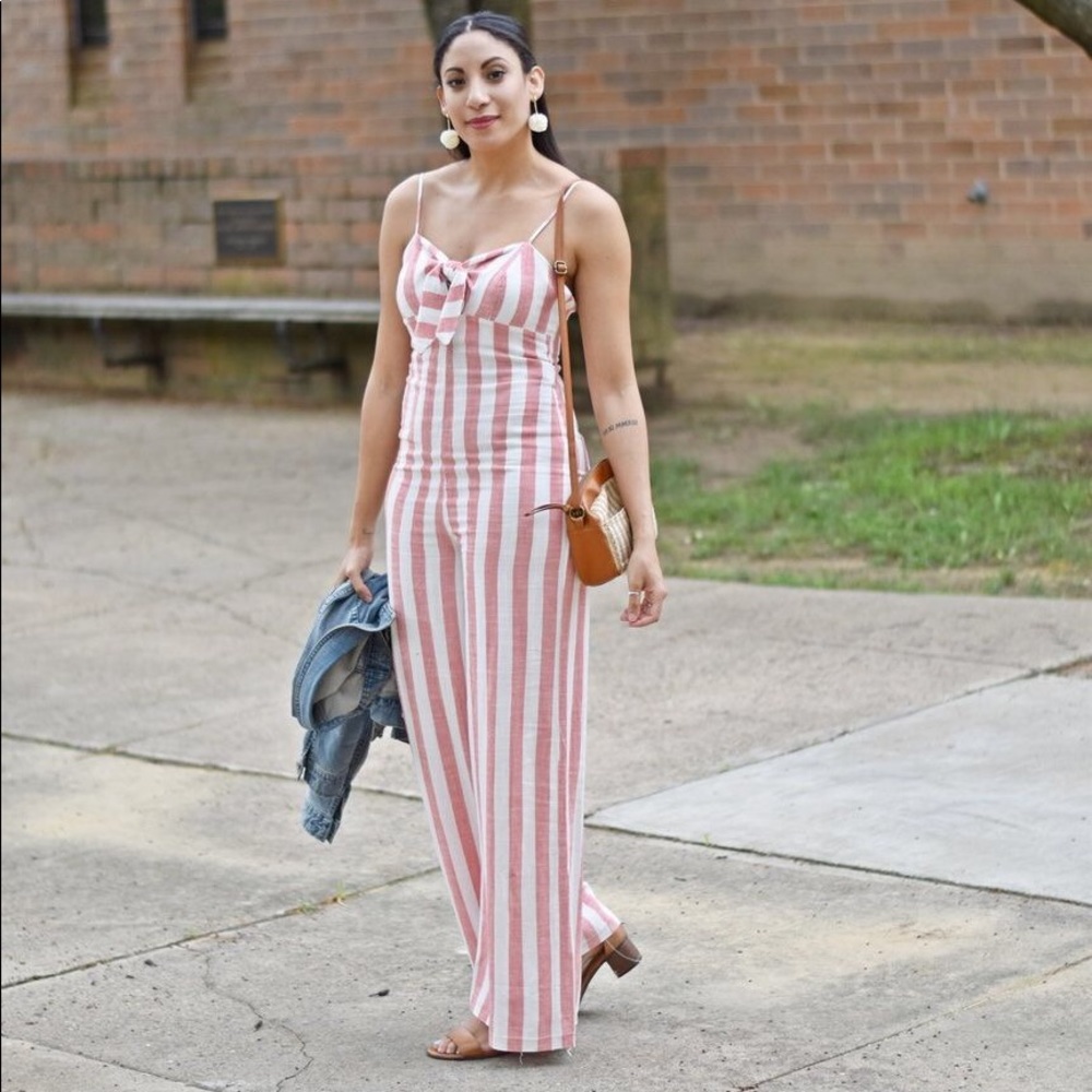Forever 21 linen jumpsuit